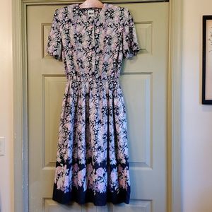 Leslie Fay Dresses Vintage 80s floral dress